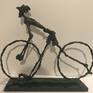 Collection Bicycles  clowns, circus, animals - Bronze humorous sculptures by Erno Toth