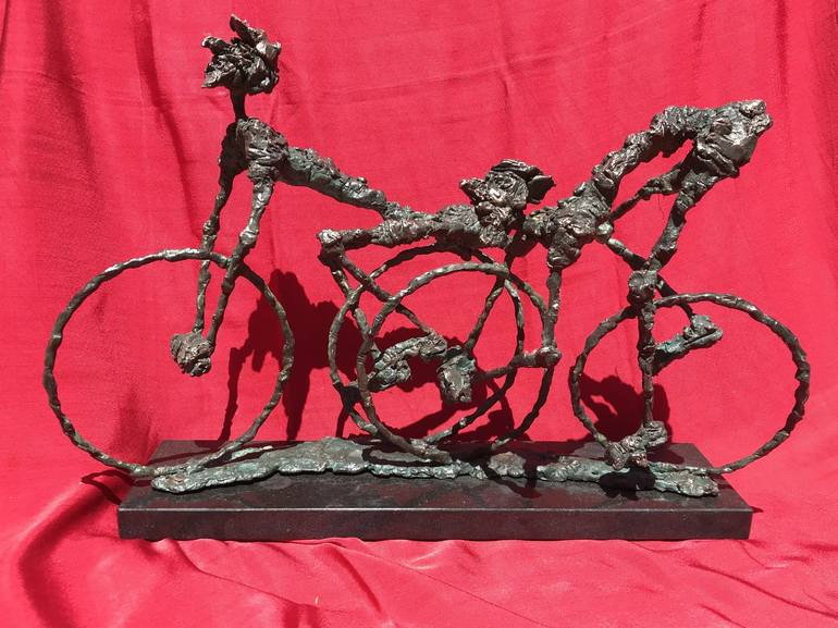 Original Bike Sculpture by Peter Vámosi - VamosiArt group