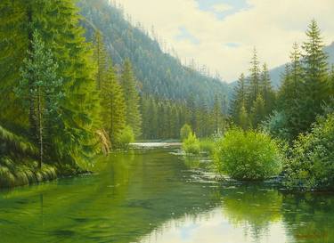 Quiet water in the valley by Emil Mlynarcik thumb