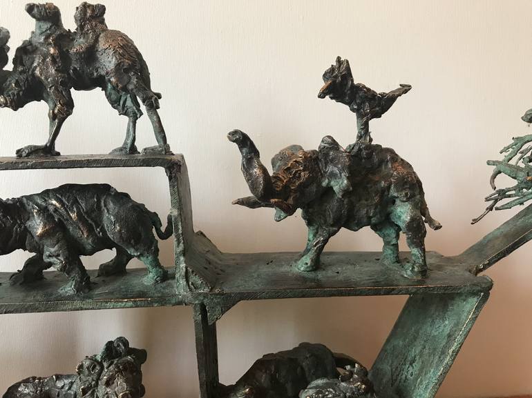 Original Figurative Animal Sculpture by Peter Vámosi - VamosiArt group