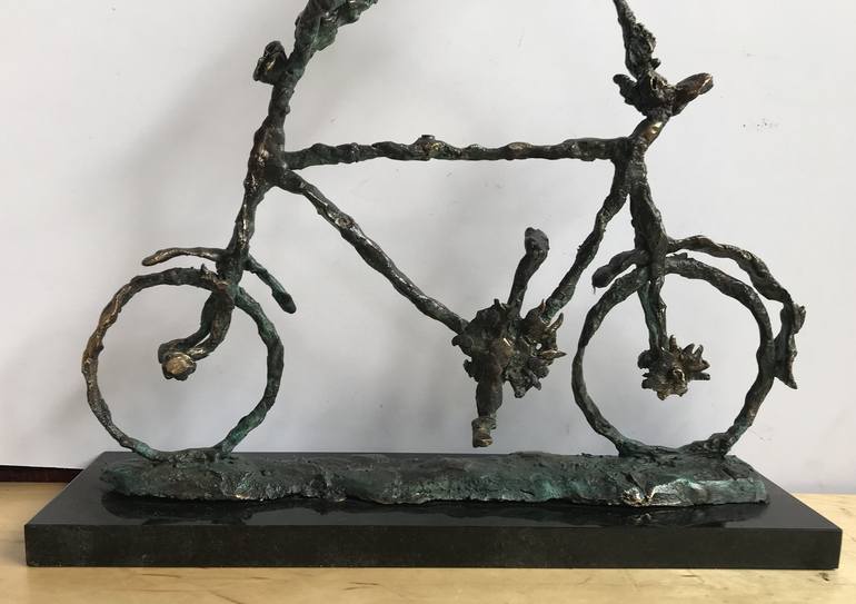 Original Figurative Bicycle Sculpture by Peter Vámosi - VamosiArt group