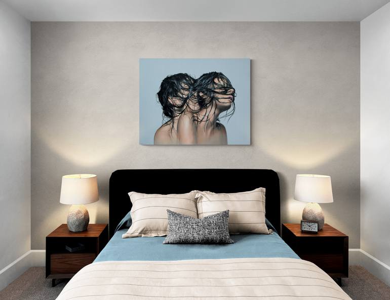 Original Figurative Erotic Painting by Vamosiart Gallery