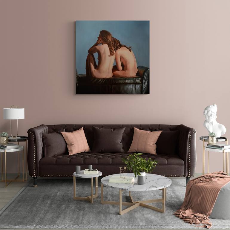 Original Figurative Erotic Painting by Peter Vámosi - VamosiArt group