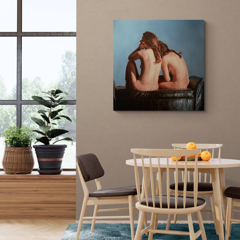 Original Figurative Erotic Painting by Peter Vámosi - VamosiArt group