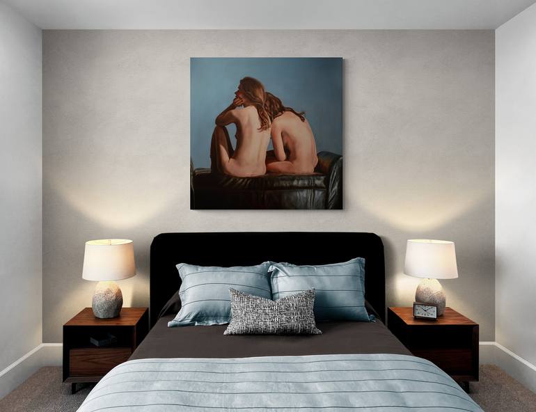 Original Figurative Erotic Painting by Peter Vámosi - VamosiArt group