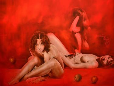 Original Photorealism Erotic Paintings by Peter Vámosi - VamosiArt group