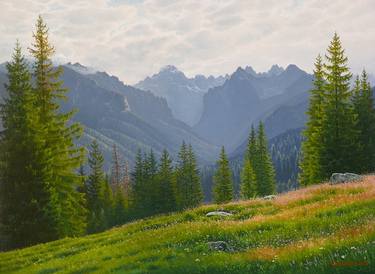 Original Photorealism Landscape Paintings by Peter Vámosi - VamosiArt group