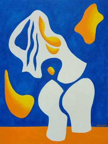 Original Abstract Women Paintings by Peter Vámosi - VamosiArt group