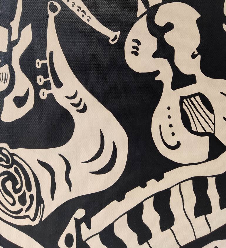 Original Abstract Music Painting by Vamosiart Gallery