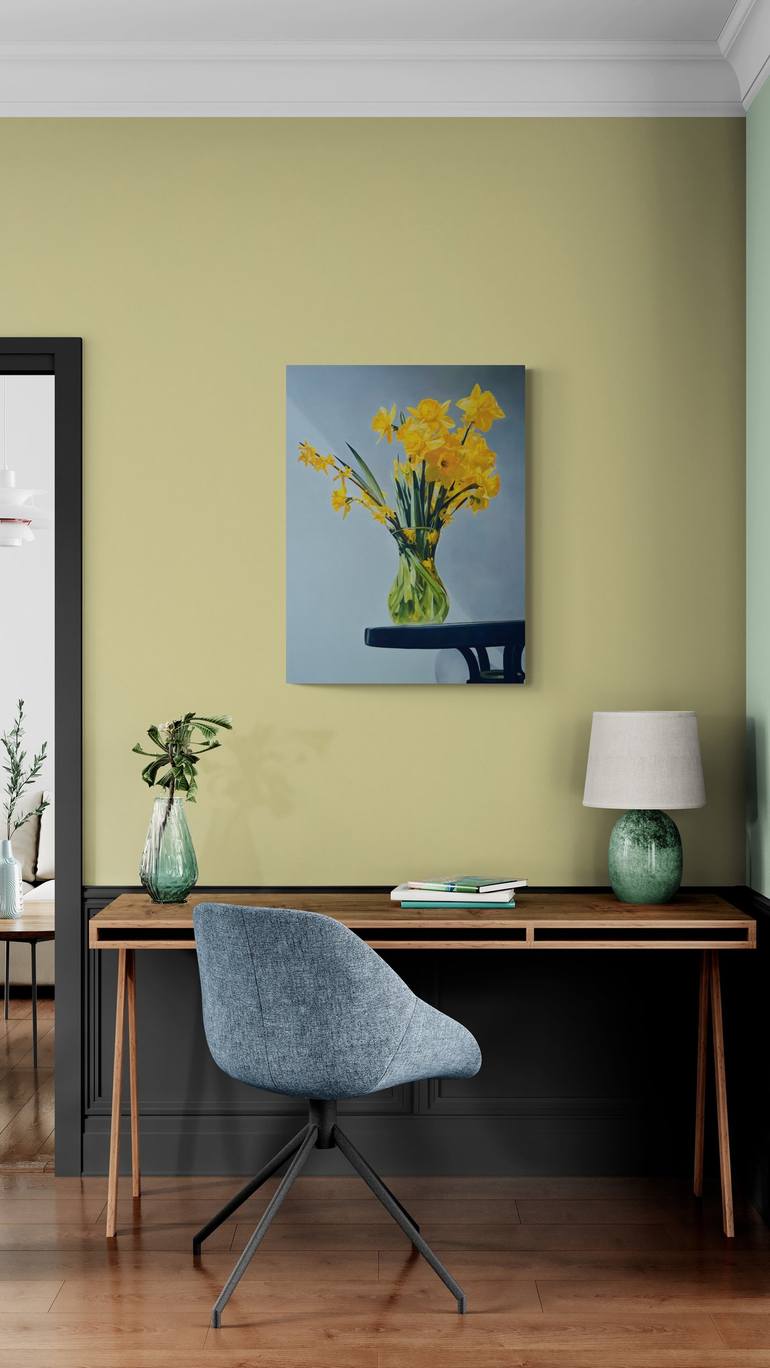 Original Realism Floral Painting by Peter Vámosi - Vamosiart Group