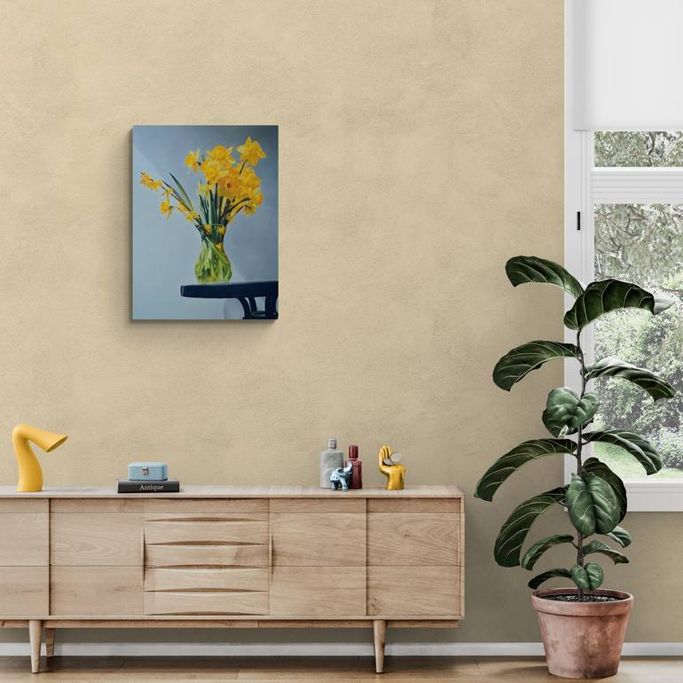 Original Realism Floral Painting by Peter Vámosi - Vamosiart Group