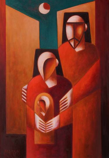 Original Geometric Family Paintings by Peter Vámosi - VamosiArt group