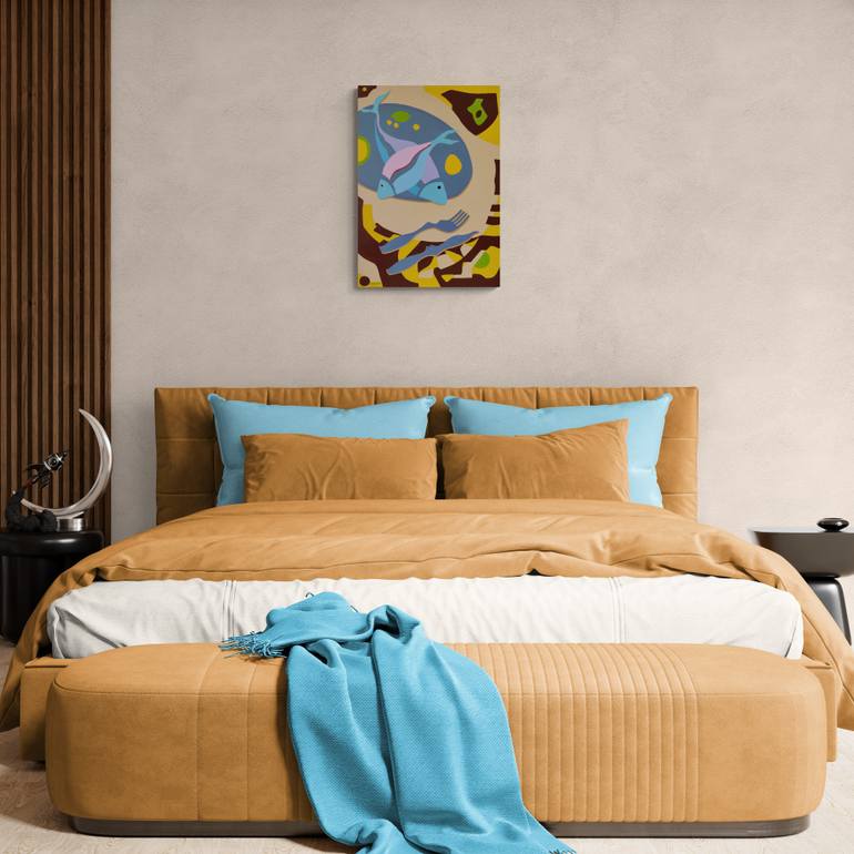 Original Abstract Still Life Painting by Vamosiart Gallery