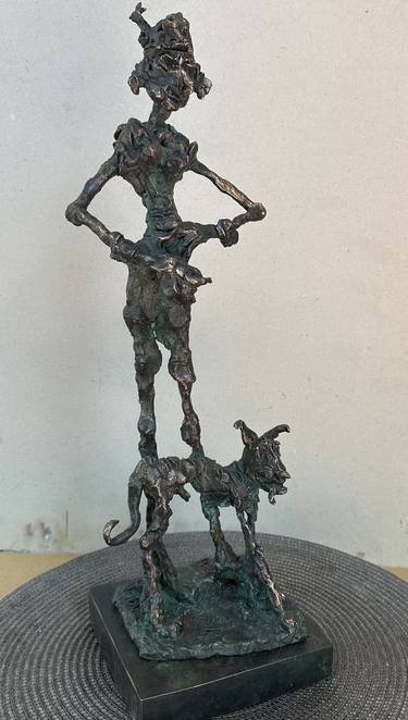 Original Figurative Dogs Sculpture by Peter Vámosi - VamosiArt group