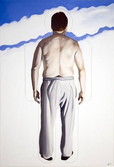 Original Figurative Men Paintings by Peter Vámosi - VamosiArt group