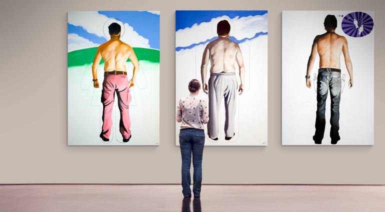 Original Contemporary Men Painting by Vamosiart Gallery