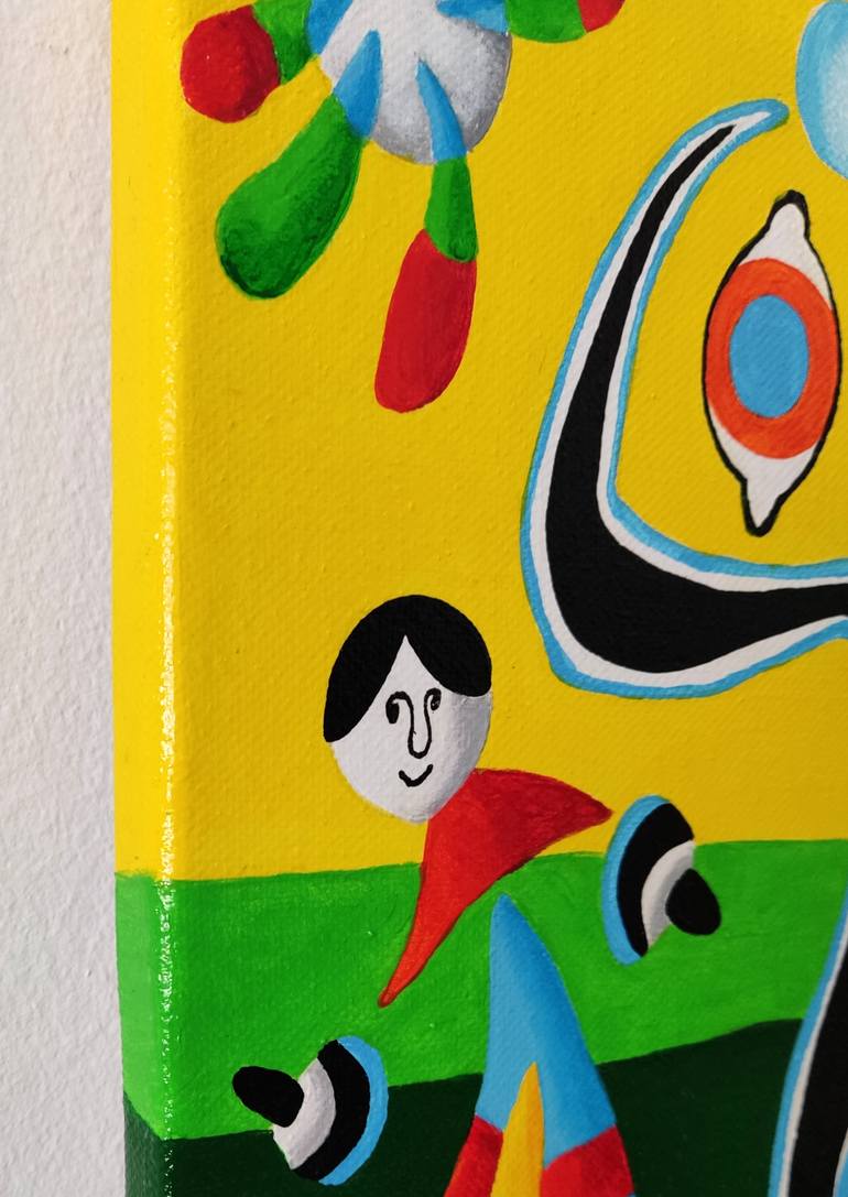 Original Abstract Family Painting by Vamosiart Gallery