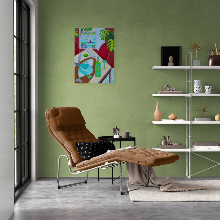 Original Abstract Still Life Painting by Vamosiart Gallery