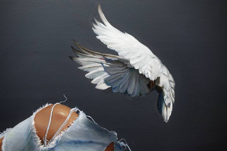 Original Figurative Women Painting by Vamosiart Gallery
