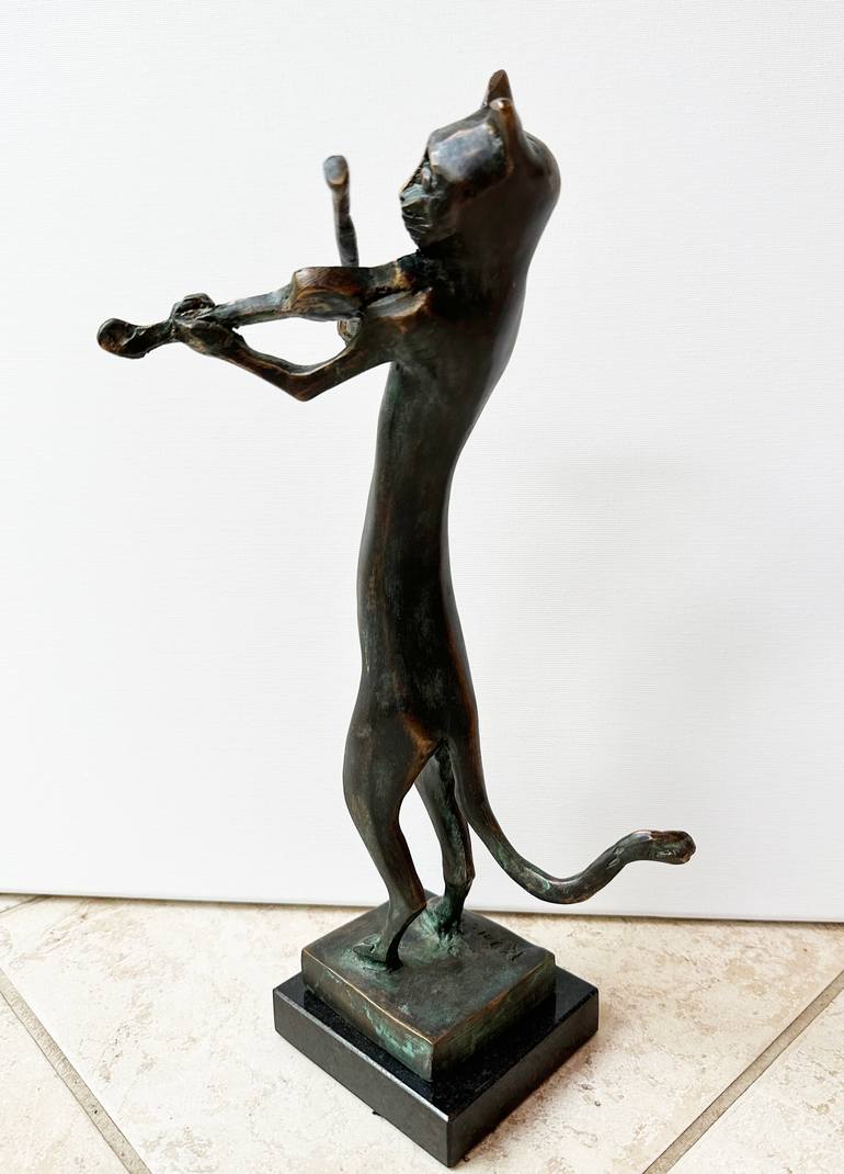 Original Cubism Cats Sculpture by Vamosiart Gallery