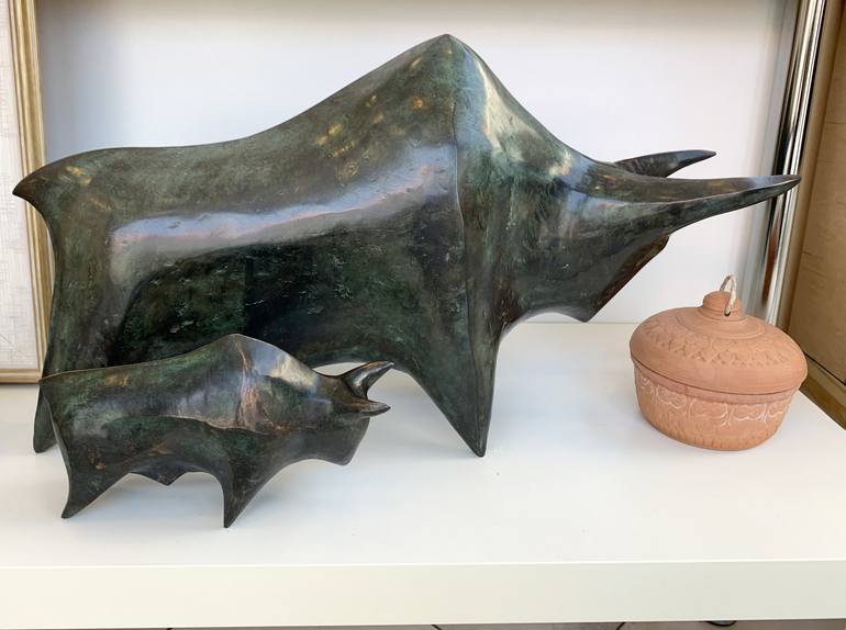 Original Cubism Animal Sculpture by Vamosiart Gallery