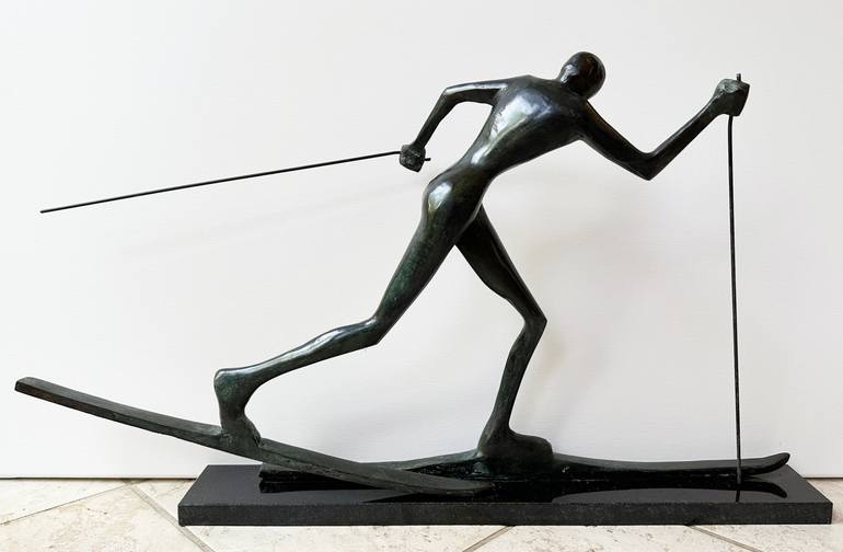 Original Cubism Sports Sculpture by Vamosiart Gallery