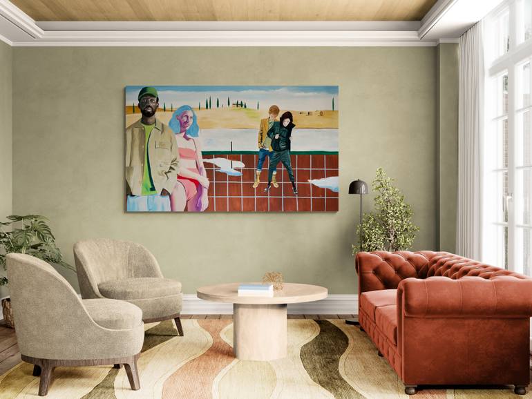 Original Contemporary Love Painting by Vamosiart Gallery