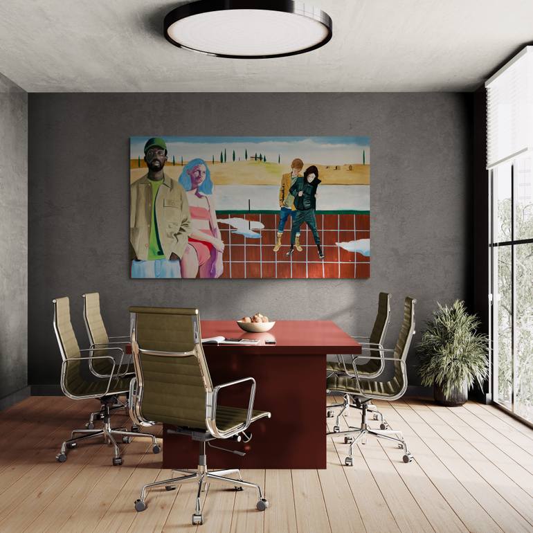 Original Contemporary Love Painting by Vamosiart Gallery