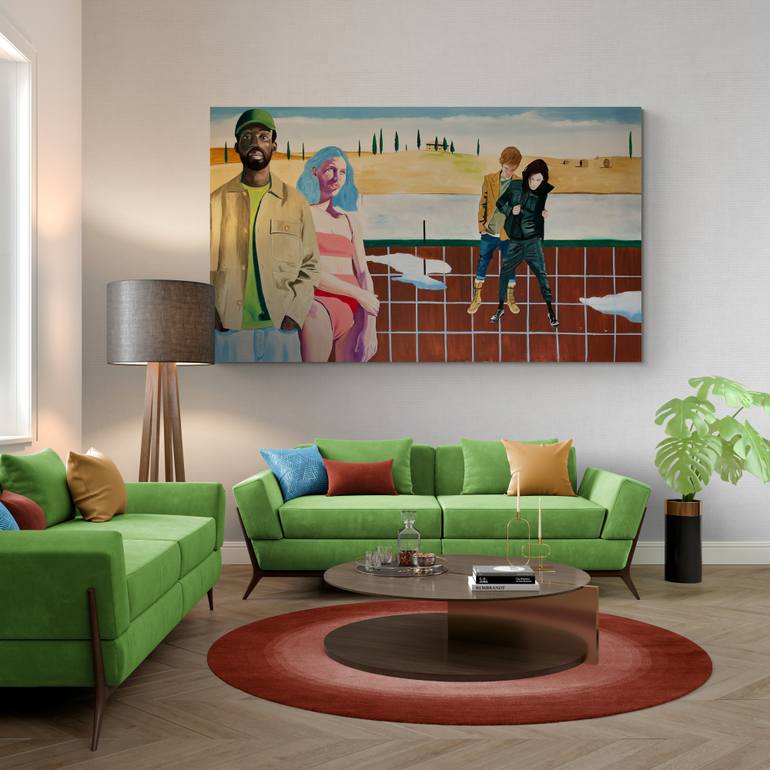 Original Contemporary Love Painting by Vamosiart Gallery