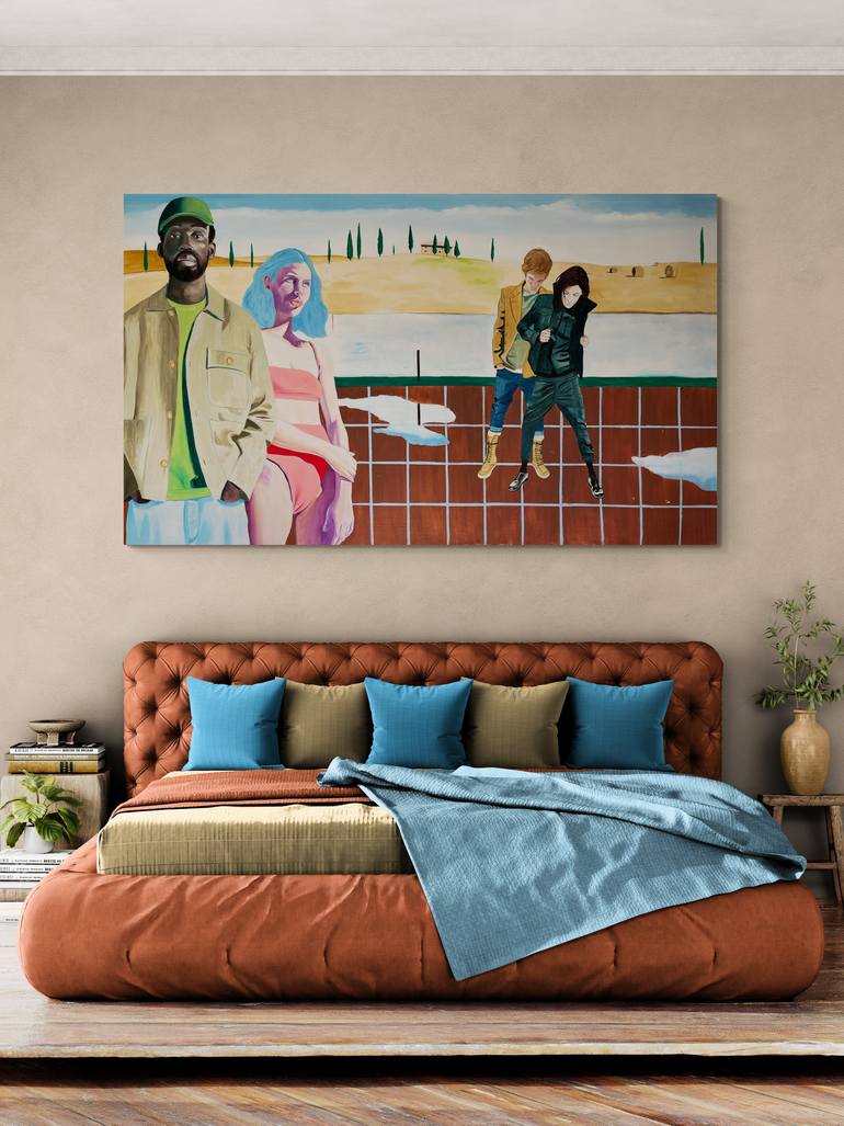 Original Contemporary Love Painting by Vamosiart Gallery