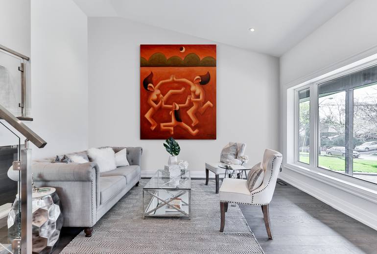 Original Figurative Music Painting by Peter Vamosi - Vamosiart Group
