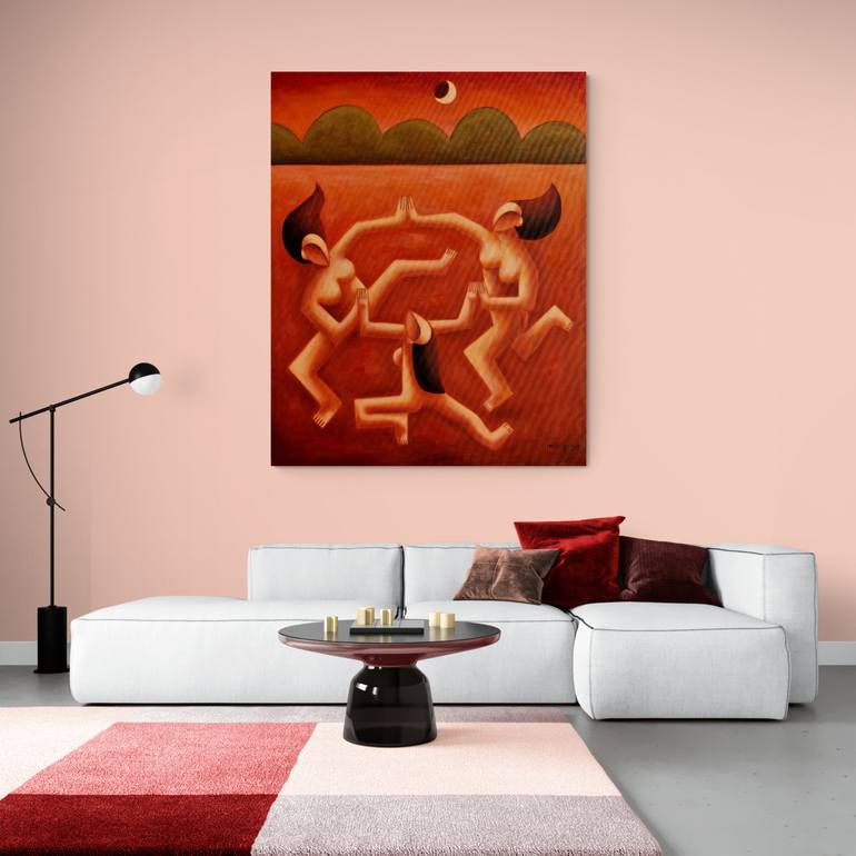 Original Figurative Music Painting by Peter Vamosi - Vamosiart Group