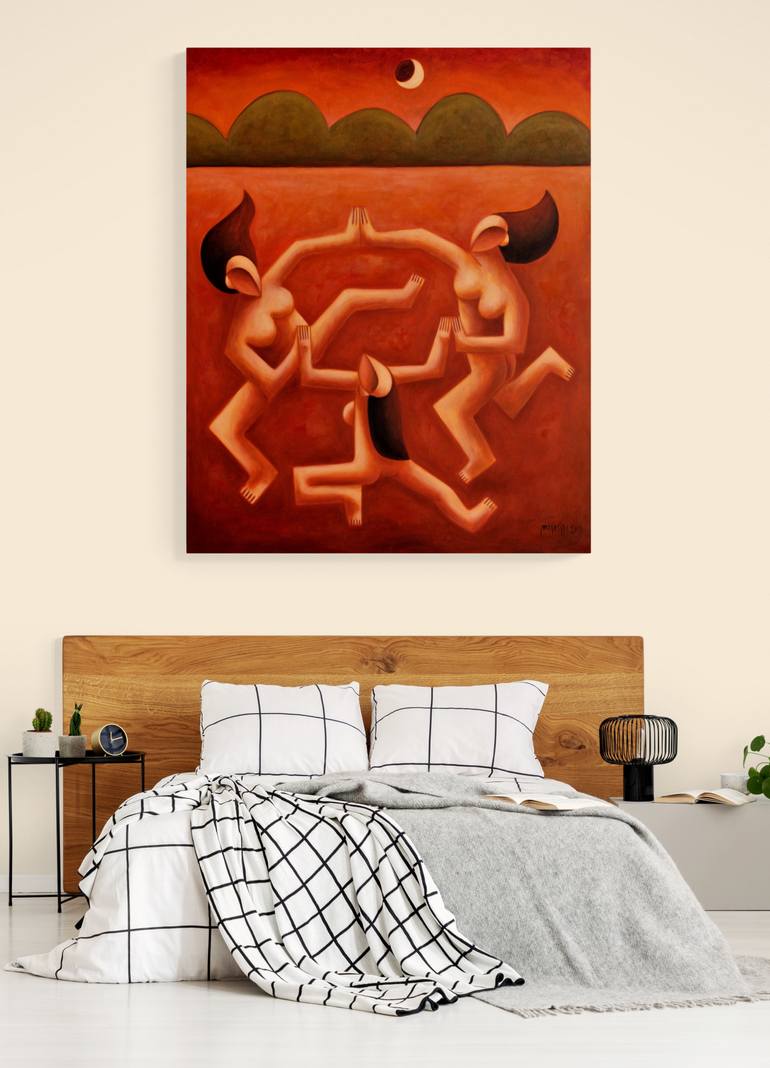 Original Figurative Music Painting by Peter Vamosi - Vamosiart Group