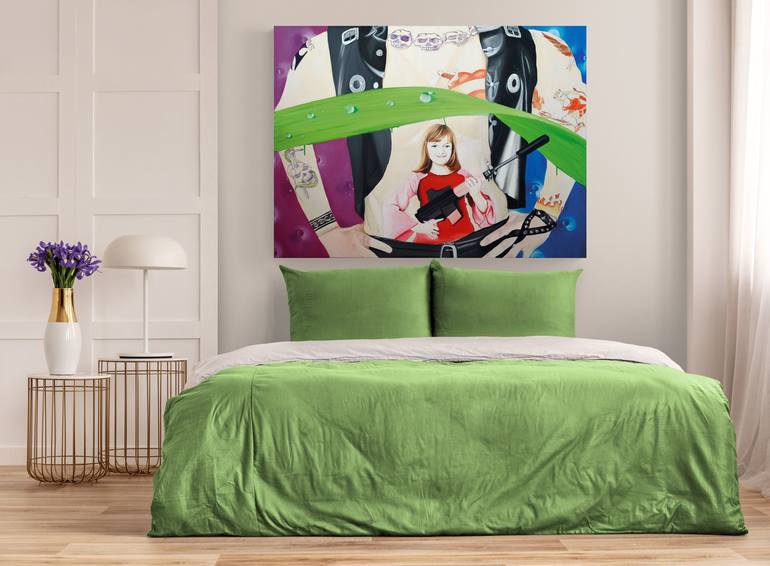 Original Figurative Kids Painting by Peter Vámosi - VamosiArt group