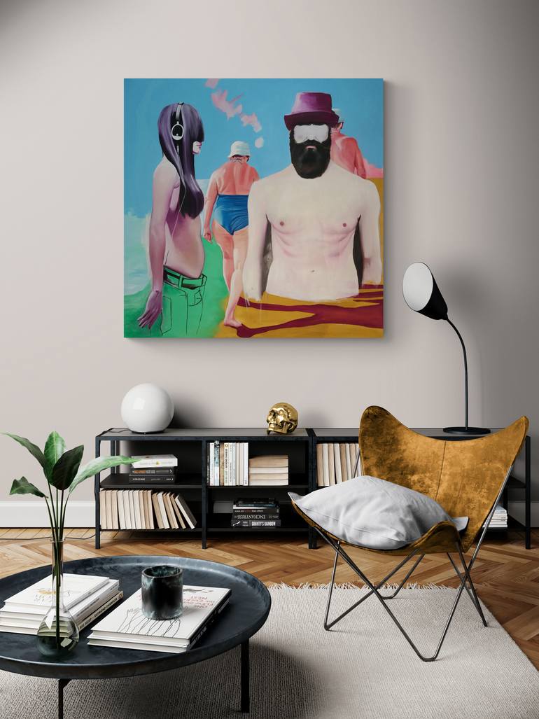 Original Figurative Body Painting by Vamosiart Gallery