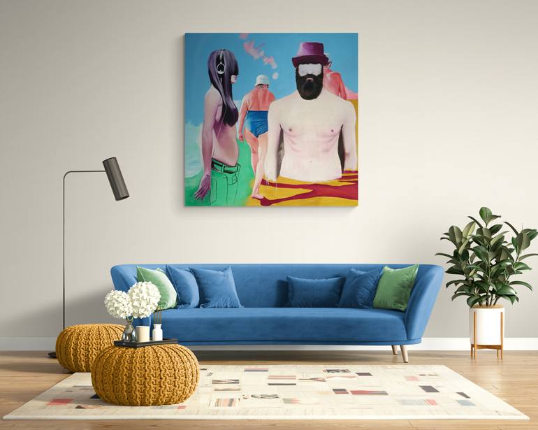 Original Figurative Body Painting by Vamosiart Gallery