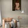 Painting Nude from behind by Istvan Cene gal in interior