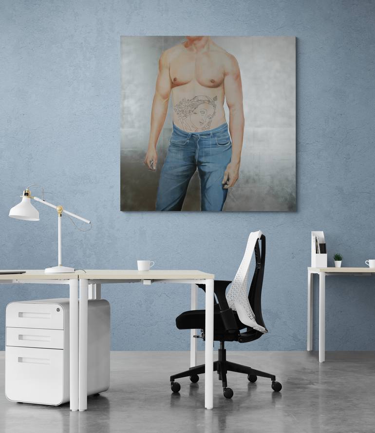 Original Figurative Love Painting by Vamosiart Gallery