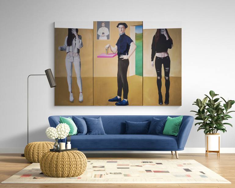 Original Figurative Fantasy Painting by Vamosiart Gallery