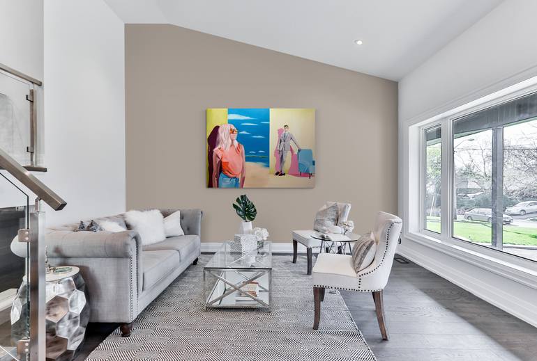 Original Figurative Love Painting by Vamosiart Gallery