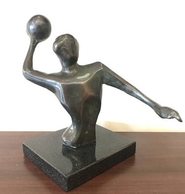 Water polo bronze sculpture by Kristof Toth thumb