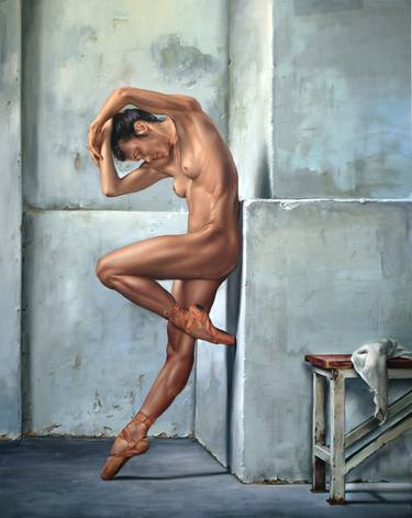 Print of Photorealism Nude Paintings by Peter Vámosi - VamosiArt group