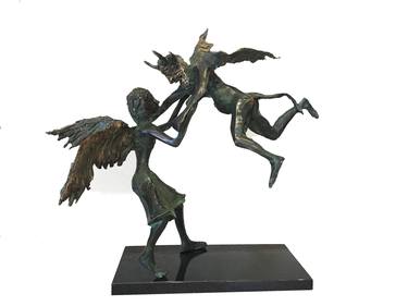 Original Figurative Fantasy Sculpture by Peter Vámosi - VamosiArt group
