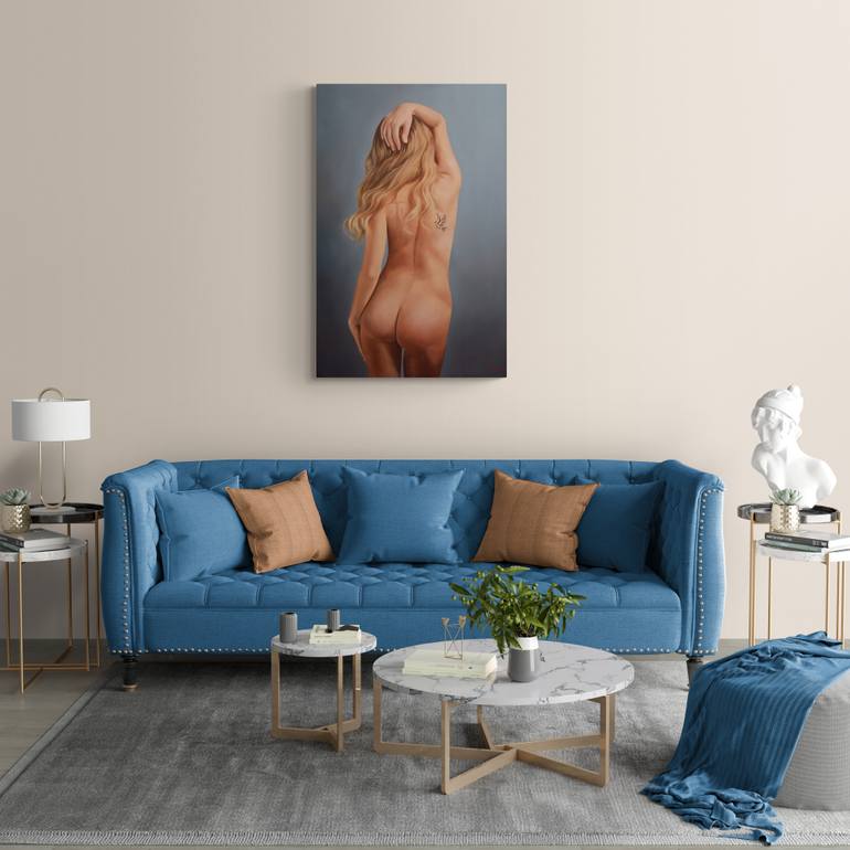 Original Figurative Erotic Painting by Vamosiart Gallery