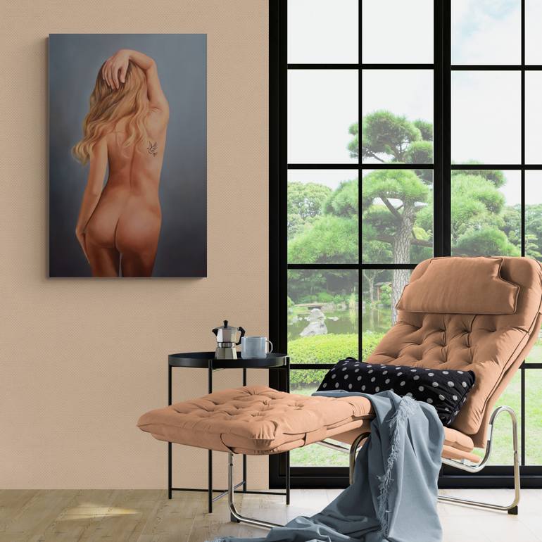 Original Figurative Erotic Painting by Vamosiart Gallery