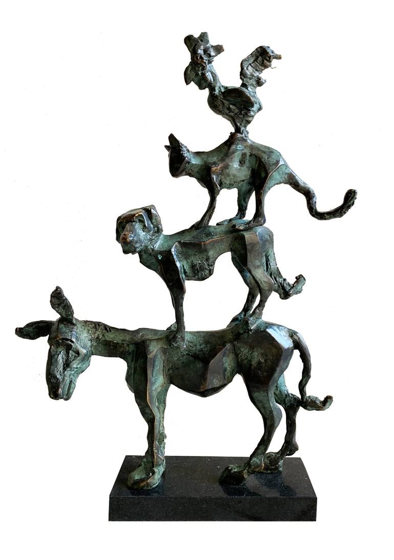 Original Figurative Animal Sculpture by Peter Vámosi - VamosiArt group