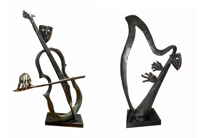 Original Minimalism Music Sculpture by Peter Vámosi - VamosiArt group