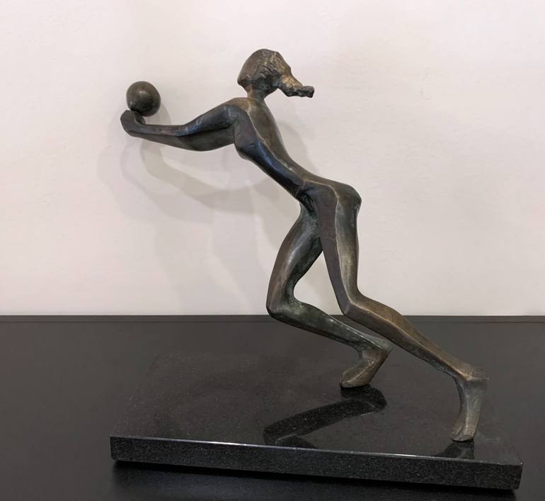 Original Cubism Sports Sculpture by Vamosiart Gallery