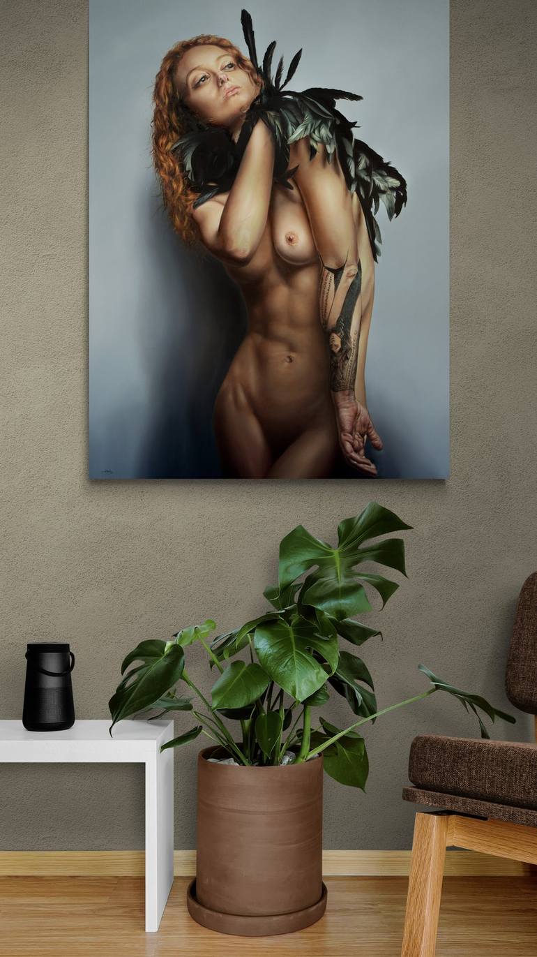 Original Figurative Erotic Painting by Peter Vámosi - VamosiArt group