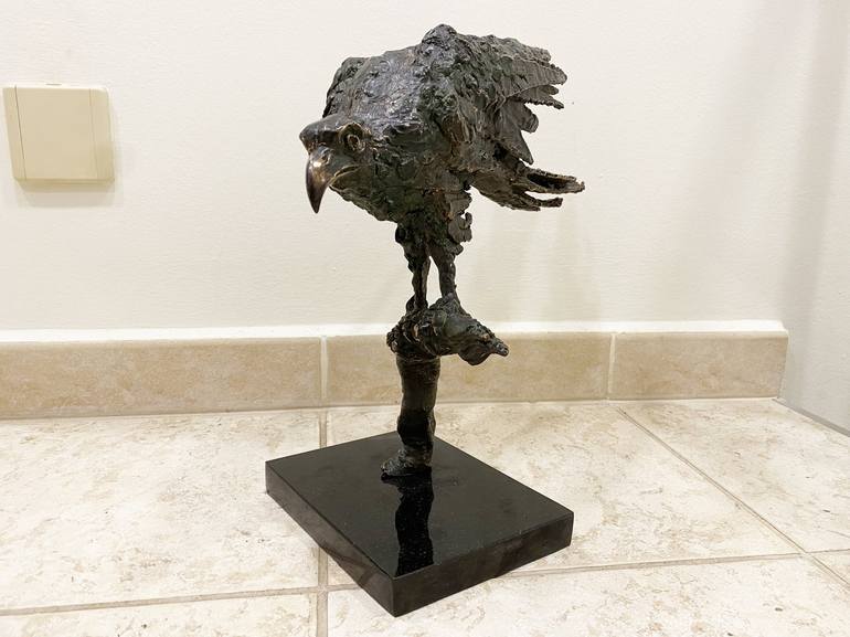 Original Cubism Animal Sculpture by Peter Vámosi - VamosiArt group